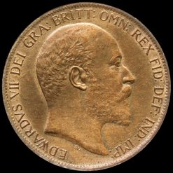 1902 Edward VII High Tide Penny Obverse
