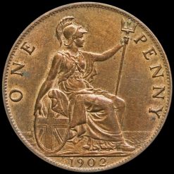 1902 Edward VII High Tide Penny Reverse