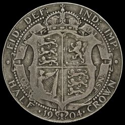 1904 Edward VII Silver Half Crown Reverse