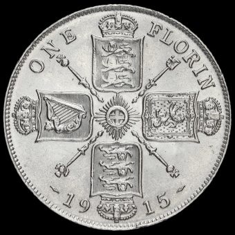 1915 George V Silver Florin Reverse
