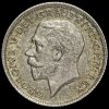 1924 George V Silver Sixpence Obverse