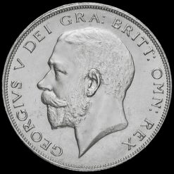 1926 George V Silver Half Crown Obverse
