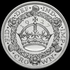 1927 George V Silver Proof Wreath Crown Reverse