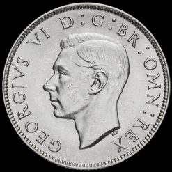 1941 George VI Silver Two Shilling Coin / Florin Obverse