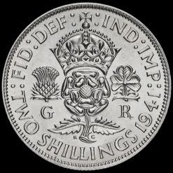 1941 George VI Silver Two Shilling Coin / Florin Reverse