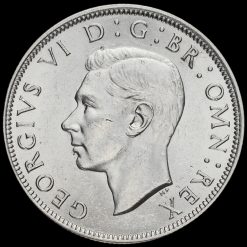 1944 George VI Silver Half Crown Obverse