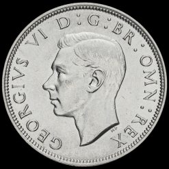 1944 George VI Silver Half Crown Obverse