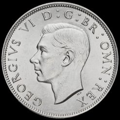 1945 George VI Silver Half Crown Obverse