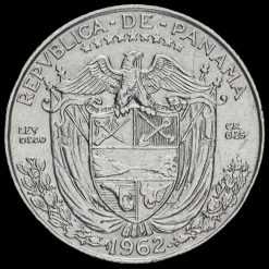 Panama 1962 Silver 1/4 Balboa Obverse