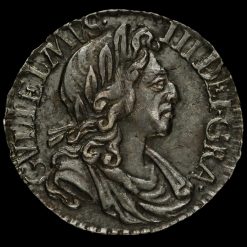 1701 William III Early Milled Silver Maundy Penny Obverse