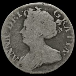 1711 Queen Anne Early Milled Silver Sixpence Obverse