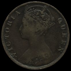 Hong Kong 1879 Queen Victoria One Cent Obverse