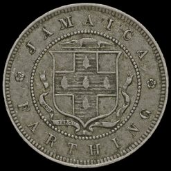 Jamaica 1885 Queen Victoria Farthing Reverse