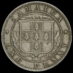 Jamaica 1885 Queen Victoria One Penny Reverse