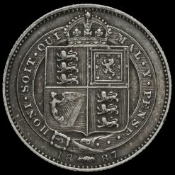 1887 Queen Victoria Jubilee Head Silver Shilling Reverse