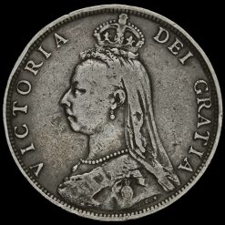 1890 Queen Victoria Jubilee Head Silver Florin Obverse