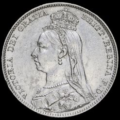 1891 Queen Victoria Jubilee Head Silver Shilling Obverse