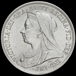 1899 Queen Victoria Veiled Head Silver Shilling Obverse