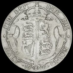 1904 Edward VII Silver Half Crown Reverse