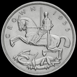 1935 King George V Rocking Horse Silver Jubilee Crown Reverse