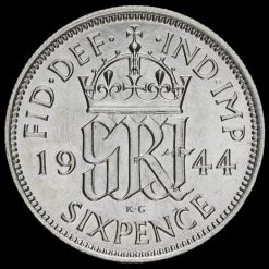 1944 George VI Silver Sixpence Reverse