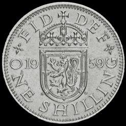 1959 Queen Elizabeth II Scottish Shilling Reverse
