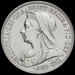 1901 Queen Victoria Veiled Head Silver Shilling Obverse