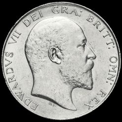 1902 Edward VII Silver Half Crown Obverse