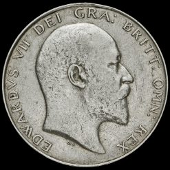 1910 Edward VII Silver Half Crown Obverse