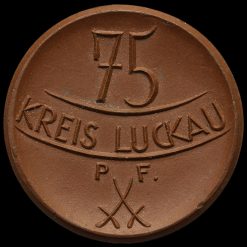 1921 Luckau 75 Pfennig Reverse