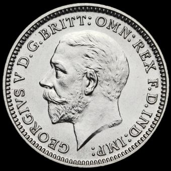 1927 George V Silver Proof Threepence Obverse
