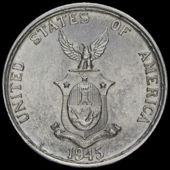 Philippines (U.S. Administration) 1945 Silver 50 Centavos Coin Obverse