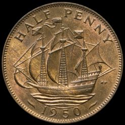 1950 George VI Halfpenny Reverse