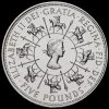 1993 Elizabeth II 40th Anniversary of Coronation Crown £5 Coin Obverse