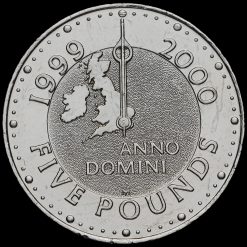 1999 Elizabeth II Millennium £5 Coin Reverse