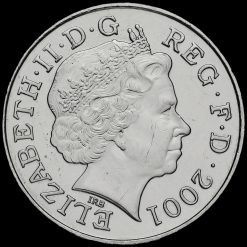 2001 Elizabeth II 100th anniversary death of Queen Victoria £5 Coin Obverse