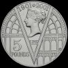 2001 Elizabeth II 100th anniversary death of Queen Victoria £5 Coin Reverse