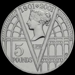 2001 Elizabeth II 100th anniversary death of Queen Victoria £5 Coin