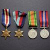 WW2 British Army Four Medal Group Obverse