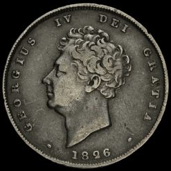 1826 George IV Milled Silver Shilling Obverse