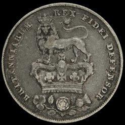 1826 George IV Milled Silver Shilling Reverse