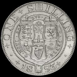 1893 Queen Victoria Veiled Head Silver Shilling Reverse