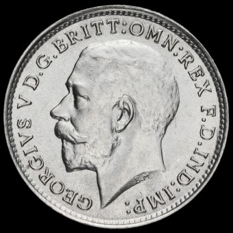 1918 George V Silver Threepence Obverse