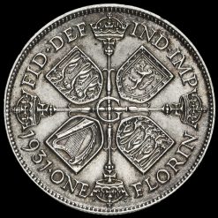 1931 George V Silver Florin Reverse