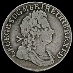1723 George I Early Milled Silver SSC Shilling, AVF