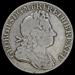1723 George I Early Milled Silver SSC Shilling Obverse