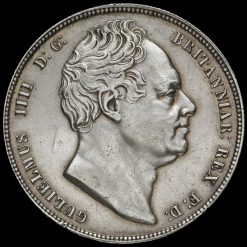 1834 William IV Milled Silver Half Crown Obverse