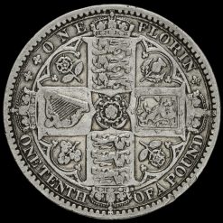 1849 Queen Victoria Godless Florin Reverse