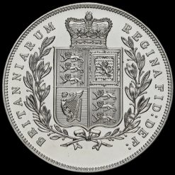 1879 Queen Victoria Spink Patina Collection Silver Proof Crown Reverse