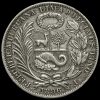 Peru 1896 Silver 1 Sol Obverse